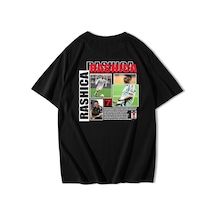 Brz Collection Unisex Oversize Milot Rashica T-shirt Siyah