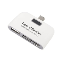 Tr 4941 Type C Usb 3.1 Kart Okuyucu Micro Usb Sd Card Reader Çevirici