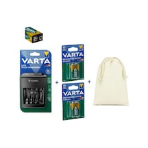Varta Lcd Plug+şarj Cihazı+2 Adet 9v 200mah Şarjlı Pil+çanta