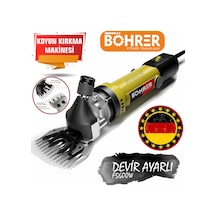 Böhrer Hb0252t Alman Koyun Keçi Kırkma Kırpma Makinesi ,yellow 3200w Devir Ayarlı ,bakır Sargılı Beiyuan Bıçak
