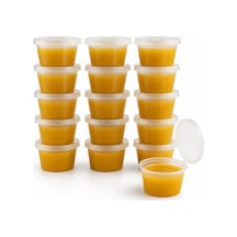 50 Adet 120 Ml Saklama Kabı 4 Oz Kemik Suyu, İlik Suyu, Anne Sütü, Sos Ve Püre Saklama Kabı, Dondurucu Uyumlu Buzluk Kabı, Sızdırmaz Kapaklı Çok Renkli