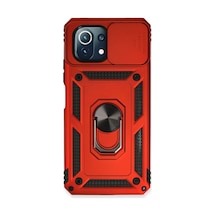 Xiaomi Mi 11 Lite Kılıf Pars Lens Yüzüklü Silikon