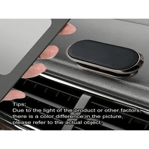 Cordial Siyah Oval Manyetik Araç Telefon Tutucu, Dönebilir Navigasyon Sabitleyici, Güçlü Yapışkan