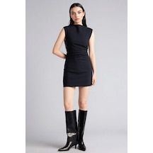 Defacto Bodycon Vücudu Saran Mini Elbise H0163ax26smnv245 Lacivert-nv245