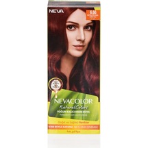 Neva Color Natural Colors 6.66 Büyüleyici Kızıl - Kalıcı Krem Saç Boyası Seti 8698636612319