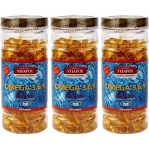 Vitapol Omega 3-6-9 Balık Yağı 3X200 Softgel