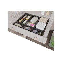 Meleni Baby 8 Parça Bebek Çekmece Düzenleyici - Bebek Organizer - Bebek Bakım Organizer - Antrasit Açık Bej