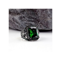 Zirkon Taşlı Yıldız Model Erkek Gümüş Yüzük