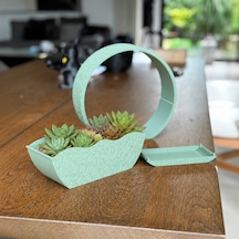 Bezos 3d Baskı Self-watering Planter - Kendi Kendini Sulayan Saksı-mint Mmbz Standart