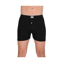 Kit İç Giyim Berrak 2'li %100 Pamuk Rahat Kesim Erkek Boxer Siyah