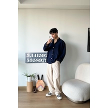 Chill Cozy Relax Fit Lacivert Gömlek-lacivert Lacivert