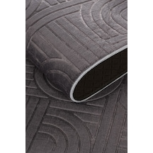 Tropikal Home Bambu Dokulu Modern Desenli Kaymaz Taban Lüx Dört Mevsim Yıkanabilir Halı Yolluk Antrasit Tropikal Home Bambu Dokulu Modern Desenli Kaymaz Taban Lüx Dört Mevsim Yıkanabilir Halı Yolluk Antrasit