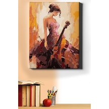 Webstyle Sayılarla Boyama Seti Kasnaklı Kemancı Kız 3 60 X 75 Cm