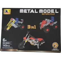 Akıllıelma-kızılkaya Kzl-x639-1 Araçlı 3in1 Motorcycle Metal Lego