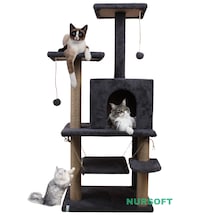 Nursoft Violet Salıncaklı Yuvalı Lüx Kedi Tırmalama Oyun Evi - Nursoft Y-01 Nursoft Violet Salıncaklı Yuvalı Lüx Kedi Tırmalama Oyun Evi - Nursoft Y-01