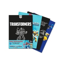 Transformers Sihirli Resim Boyama Ahşap Kalem Hediyeli