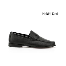 Gönderi(R) Gönderi R Erkek Siyah Kösele Taban Hakiki Deri Loafer Ayakkabı Ddma84527509 Siyah