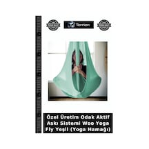 Özel Üretim Aktif Askı Sistemi Woo Yoga Fly Yeşil Yoga Hamağı