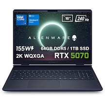 Dell Alienware 16x Aurora AC16251-CU932157WV2 U9-275HX 64 GB 1 TB SSD RTX5070 16" W11H WQXGA Dizüstü Bilgisayar