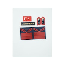 Asayiş 7 Kademe Bayrak Spolet Jandarma Yazı 4 Lü Set