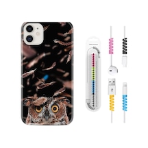 Apple Uyumlu iPhone 12 Mini Kılıf Kablo Koruyuculu Green Prizma 1347