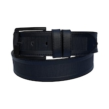 Süzer Deri Siyah Suni Deri Ortası Desenli Model 4.5 Genişlik Unisex Spor Kemer - 4500-88 Siyah
