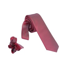 Ars Magic Box Özel Desenli Özgün Renk 5.5 Cm Genişliğinde Kuşgözü Kravat - Mendil Seti 001