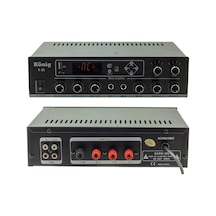 König K-80 Mini 80 W 100V/70V/4-16 OHM USB/SD/Bluetooth 2 Bölgeli Trafolu Anfi