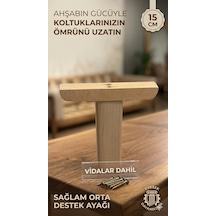 1. Sınıf Gürgen Ağacı Ham Mobilya Kanepe Koltuk Tv Ünitesi 15 Cm Ahşap Destek Ayağı