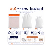 3 Lü Yıkama Filesi Seti 40x38 Cm Ayakkabı Filesi 40x60 Cm Çamaşır Filesi 35x45 Cm Çorap Filesi Diğer