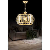 Luxury Gold 27 Cm Kristal Taşlı Avize Gold