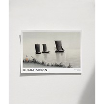 Çerçevesiz Poster Ohara Koson Balıkçı Teknesi