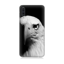 Samsung Galaxy A50 Uyumlu Siyah Beyaz Kartal Başı Desenli Silikon Kılıf