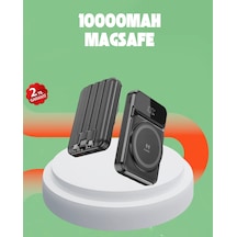 10000 Mah Kablosuz Hızlı Şarj Destekli Powerbank 15w, Pd20w, Type-c Girişli Siyah 07358265