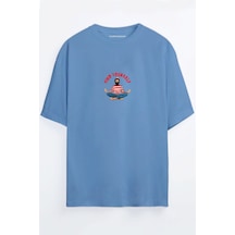 Yoga Waldo - Find Yourself Unisex Siyah - Beyaz Oversize T-shirt Mavi
