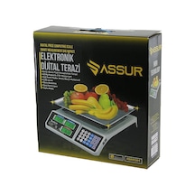 Büyük Dijital Karpuz Terazi Tartı 40kg/2gr 7   Hafızası Fiş Şarjlı Acs-809t Go-53-vice