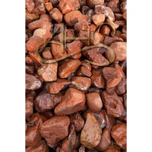 Kırmızı Bordo Dolomit Çakıl Taşı 6-10 Cm 10 Kg Dekoratif Bahçe Peyzaj Saksı Akvaryum Teraryum