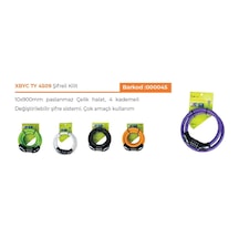 FORTE GT XBYC TY 4509 ŞİFRELİ KİLİT 5 RENK DEĞİŞEBİLİR ŞİFRE Siyah