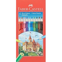 Faber-castell Karton Kutu Renkli Boya Kalemi, 12 Renk, Yumuşak Ve Canlı Renkler, Kolay Açılır, Kırılmaya Dayanıklı Uçlar, Uç Kırılmasına Karşı Dayanıklılığı Artıran Özel Yapıştırma Sistemi 124-Pembe