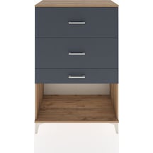 Hyperion Dolap 3 Çekmeceli 88x44x134 Çam-antrasit Atlas Çam