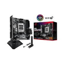 Asus Rog Strıx X870-ı Gamıng Wıfı, 2xddr5, 2xm.2, Hdmı, Dp, Type-c, Wi-fi 7, Bluetooth V5.4, Mini Itx, Am5 Soket Gamıng Anakart