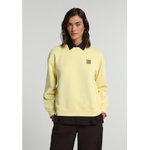 Colin's Colins Regular Fit Yuvarlak Yaka Baskılı Kadın Sari Sweatshirt Cl1082196 Q1.v2 Ylw Sarı