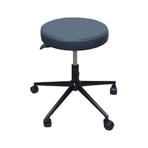 Hekim Taburesi Döner Tablalı Tabure Koyu Yeşil Suni Deri