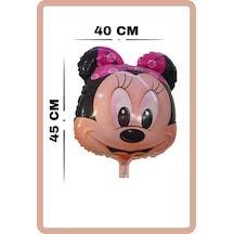 Folyo Karakter Balon Minnie Mouse 40 45 Cm Helyum Uyumlu Pembe