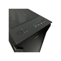 4x12cm Frgb Led Fanlı Bilgisayar Kasası, Cam Yan Panelli Ve Usb 3.0