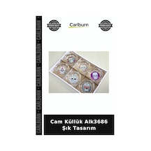 Özel Üretim Şık Ev Aksesuarı Masaüstü Hediyelik Cam Küllük Alk3686