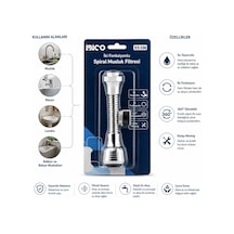 İbico İ13-136 Musluk Ucu Filtresi 16-19mm Caşlık Çapı 2 Fonksiyonlu 360 Derece Dönebilen Başlık - 12'li Paket Diğer