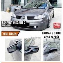 Renault Megane 2 Yarasa Ayna Kapağı Batman Parlak Siyah Piano Bla
