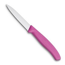 Victorinox Tırtıklı Soyma Bıçağı 8 CM Pembe