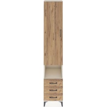 Hyperion Dolap 3 Raflı 3 Çekmeceli Tek Kapaklı 44x44x243 Aytaşı-çam Aytası